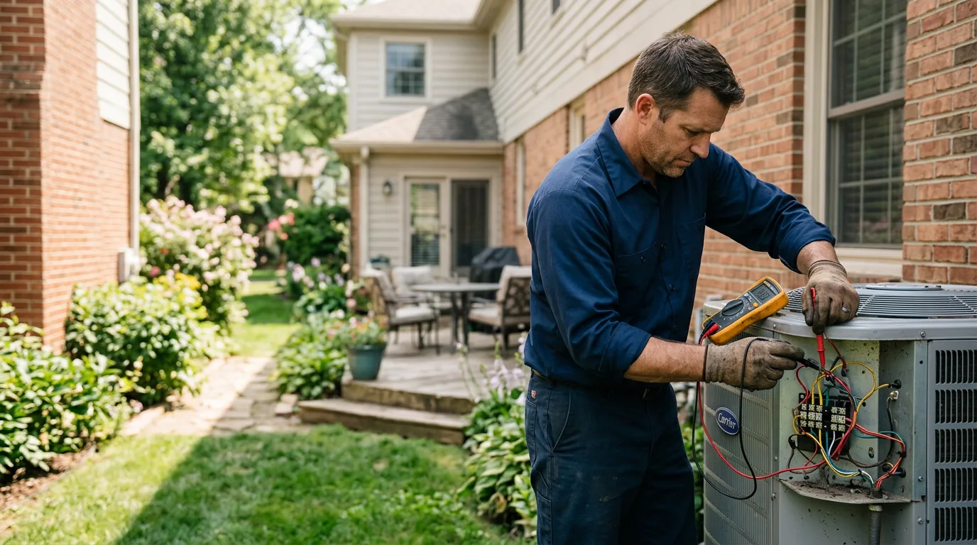 HVAC technician working near Northwood, ND